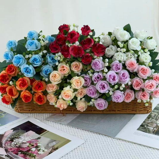 Bouquet bunga BKT 1040 MONDEU (x10) 5Cbg Bunga Rose Artifisial Dekorasi Hiasan Seserahan Buket Palsu