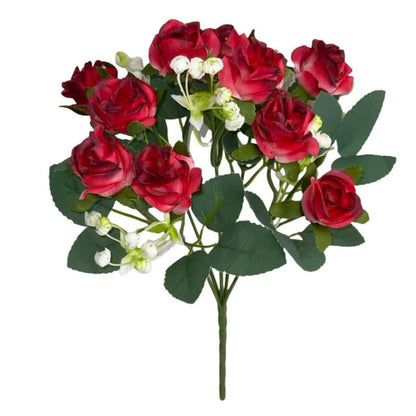 Bouquet bunga BKT 1040 MONDEU (x10) 5Cbg Bunga Rose Artifisial Dekorasi Hiasan Seserahan Buket Palsu