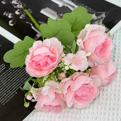 Bouquet bunga BKT 1041 MOLAN (x5) 5Cbg Bunga Peony Artifisial Dekorasi Hiasan Seserahan Buket Palsu