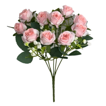 Bouquet bunga BKT 1040 MONDEU (x10) 5Cbg Bunga Rose Artifisial Dekorasi Hiasan Seserahan Buket Palsu