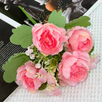 Bouquet bunga BKT 1041 MOLAN (x5) 5Cbg Bunga Peony Artifisial Dekorasi Hiasan Seserahan Buket Palsu