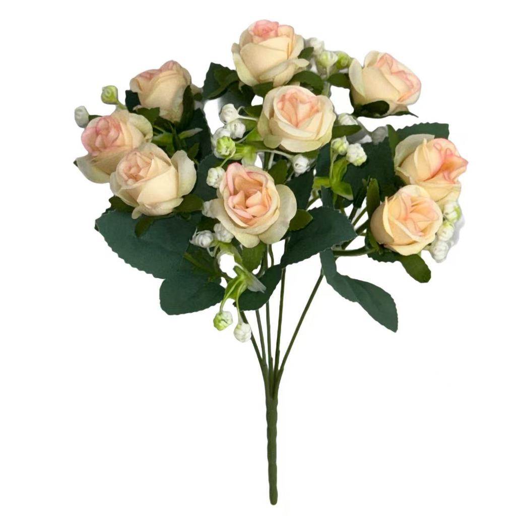 Bouquet bunga BKT 1040 MONDEU (x10) 5Cbg Bunga Rose Artifisial Dekorasi Hiasan Seserahan Buket Palsu