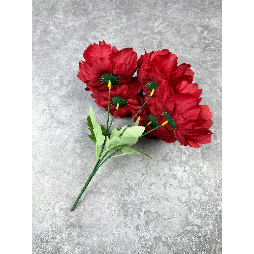 Bouquet bunga P138 BEZA (x5) Peony Artifisial Dekorasi Tanaman