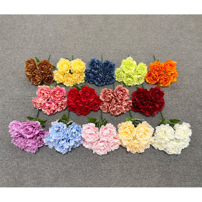 Bouquet bunga P138 BEZA (x5) Peony Artifisial Dekorasi Tanaman