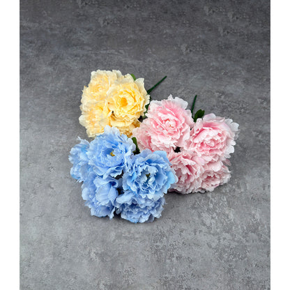 Bouquet bunga P138 BEZA (x5) Peony Artifisial Dekorasi Tanaman