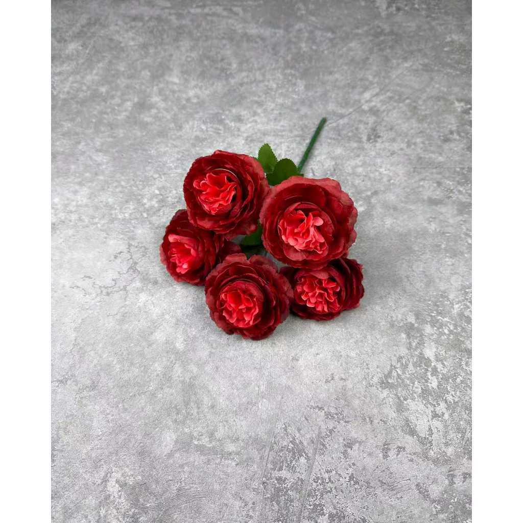 Bouquet bunga P140 SIKA (x5) Mawar Artifisial Dekorasi Tanaman