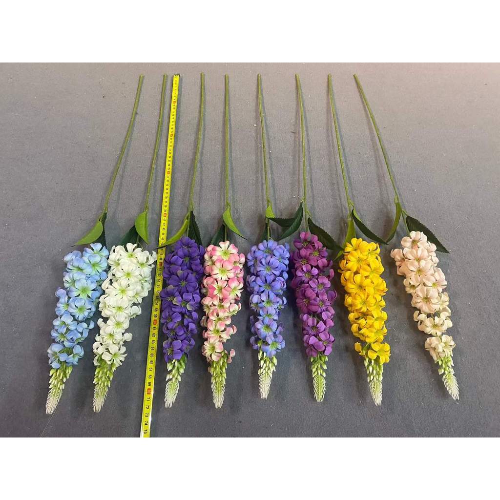 Bunga Hyacinth 1 tangkai Artificial/ Delphinium Snapdragon Murah Buatan Hiasan Dekoras Wedding Pelaminan