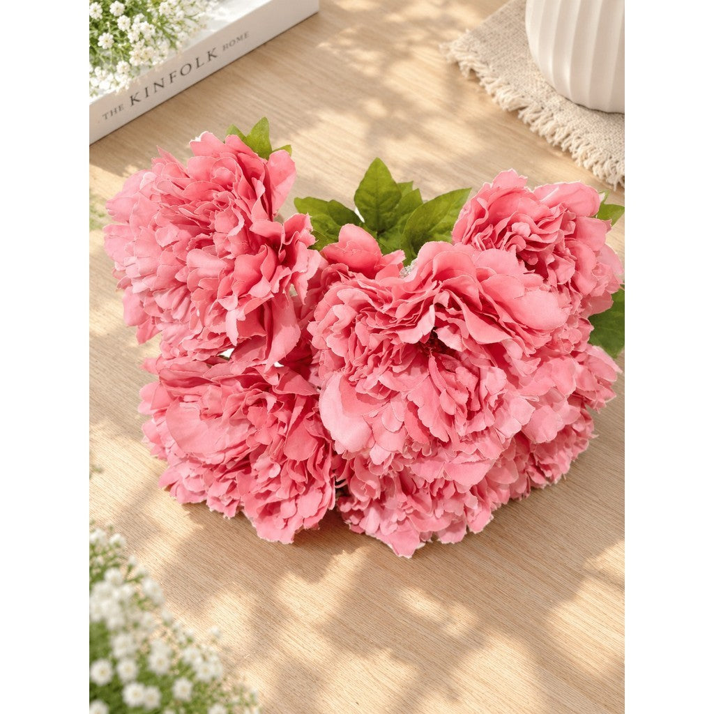 PEONY PUFFY 7 Cabang Flower Palsu Wedding JUMBO