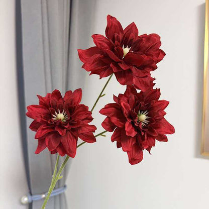 Bouquet bunga C111 DALMAT (x3) Dahlia Artifisial Dekorasi Tanaman