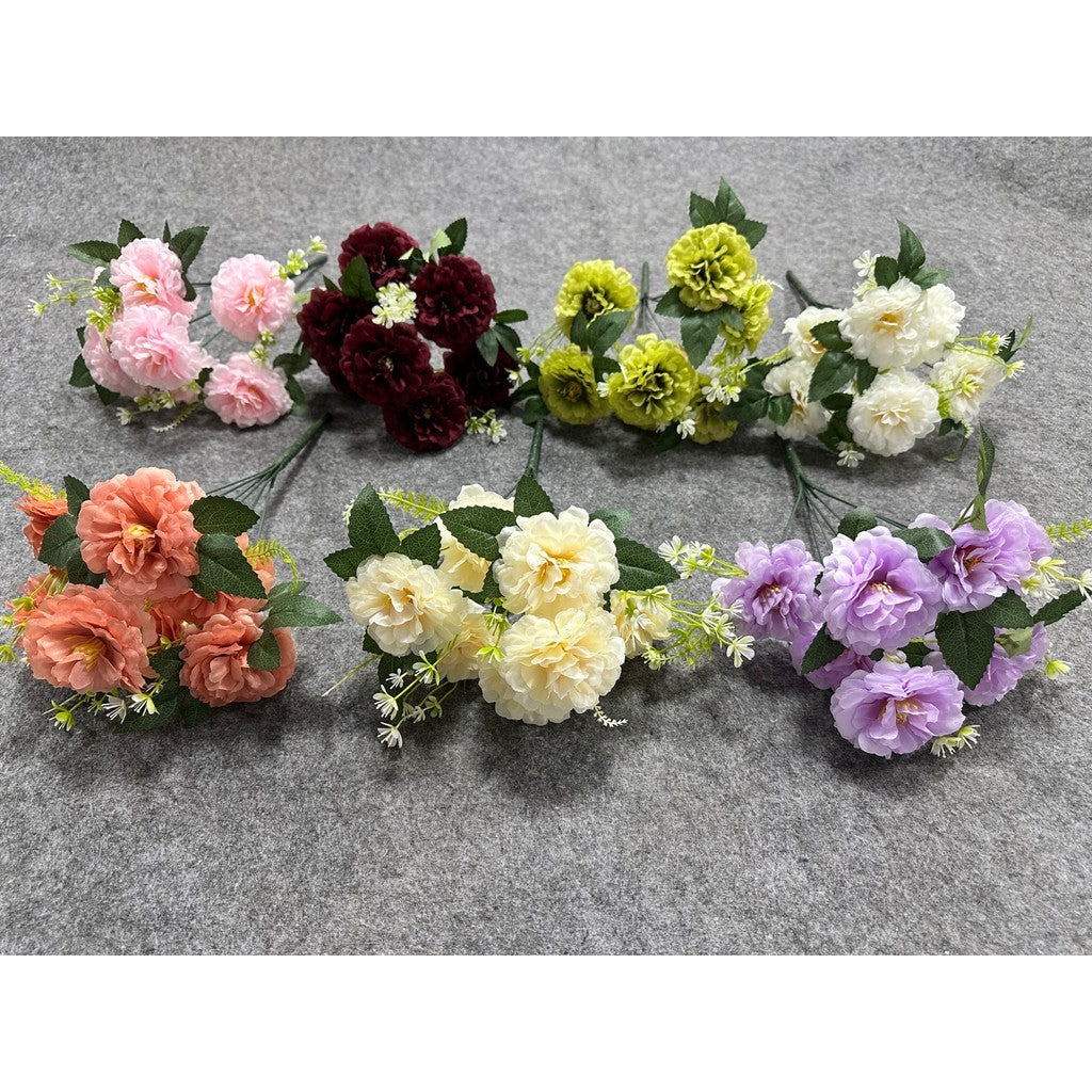 Bouquet bunga BKT 1052 SHAVEN (x7) 7Cbg Bunga Artifisial Dekorasi Hiasan Seserahan Buket Palsu