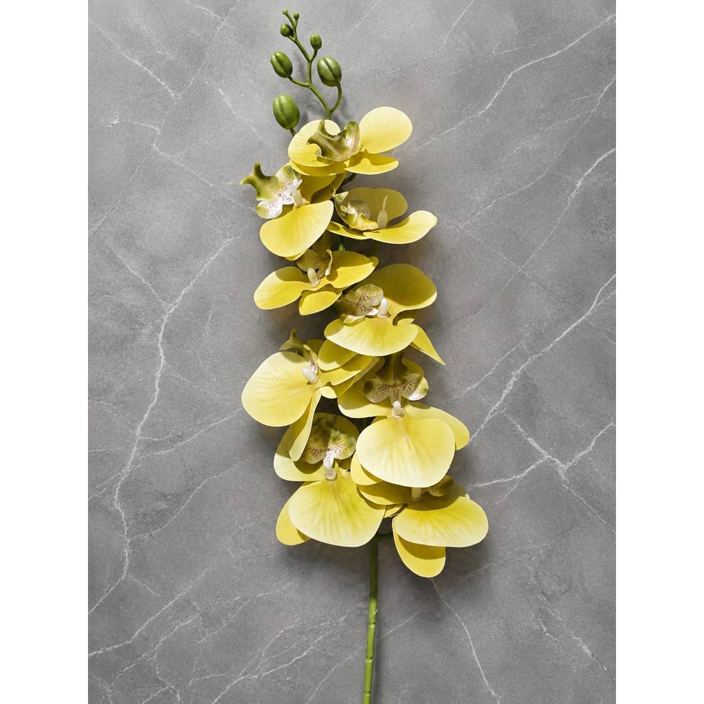 3D NEW Orchid 105cm Bunga Anggrek  Latex Premium Tebal Orchid Flower Real Touch 9 Kuntum