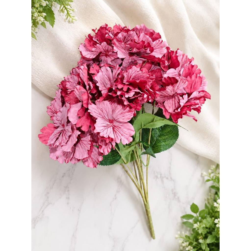 HYDRANGEA BLOOM (x5) / Dekorasi Pernikahan / Artificial Flower / Bunga Hias Plastik / Dekorasi Pelaminan