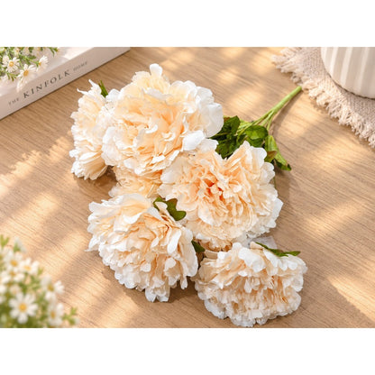PEONY PUFFY 7 Cabang Flower Palsu Wedding JUMBO