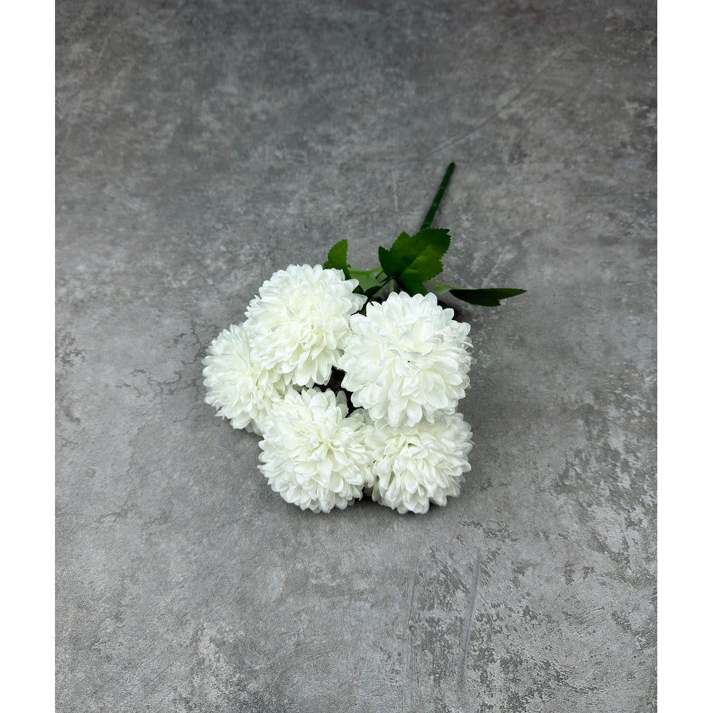 Bouquet bunga P131 QQ (x5) BOLA POMPOM KRISAN Artifisial Dekorasi Tanaman
