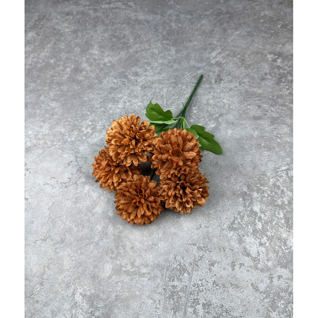 Bouquet bunga P131 QQ (x5) BOLA POMPOM KRISAN Artifisial Dekorasi Tanaman