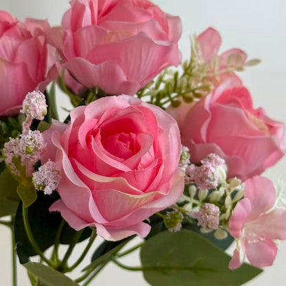 Bouquet bunga BKT 1042 LANROS (x6) 5Cbg Bunga Rose Artifisial Dekorasi Hiasan Seserahan Buket Palsu