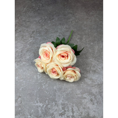 Bouquet bunga P132 MEOLI (x5) ROSE BULGARIA Artifisial Dekorasi Tanaman