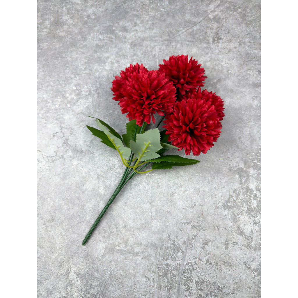 Bouquet bunga P131 QQ (x5) BOLA POMPOM KRISAN Artifisial Dekorasi Tanaman