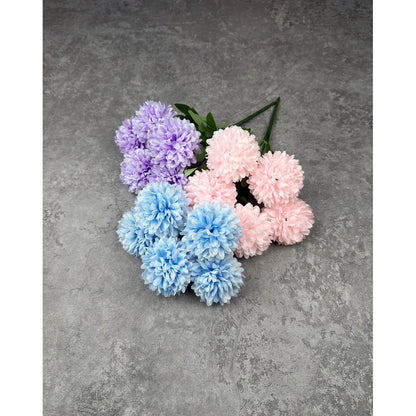 Bouquet bunga P131 QQ (x5) BOLA POMPOM KRISAN Artifisial Dekorasi Tanaman