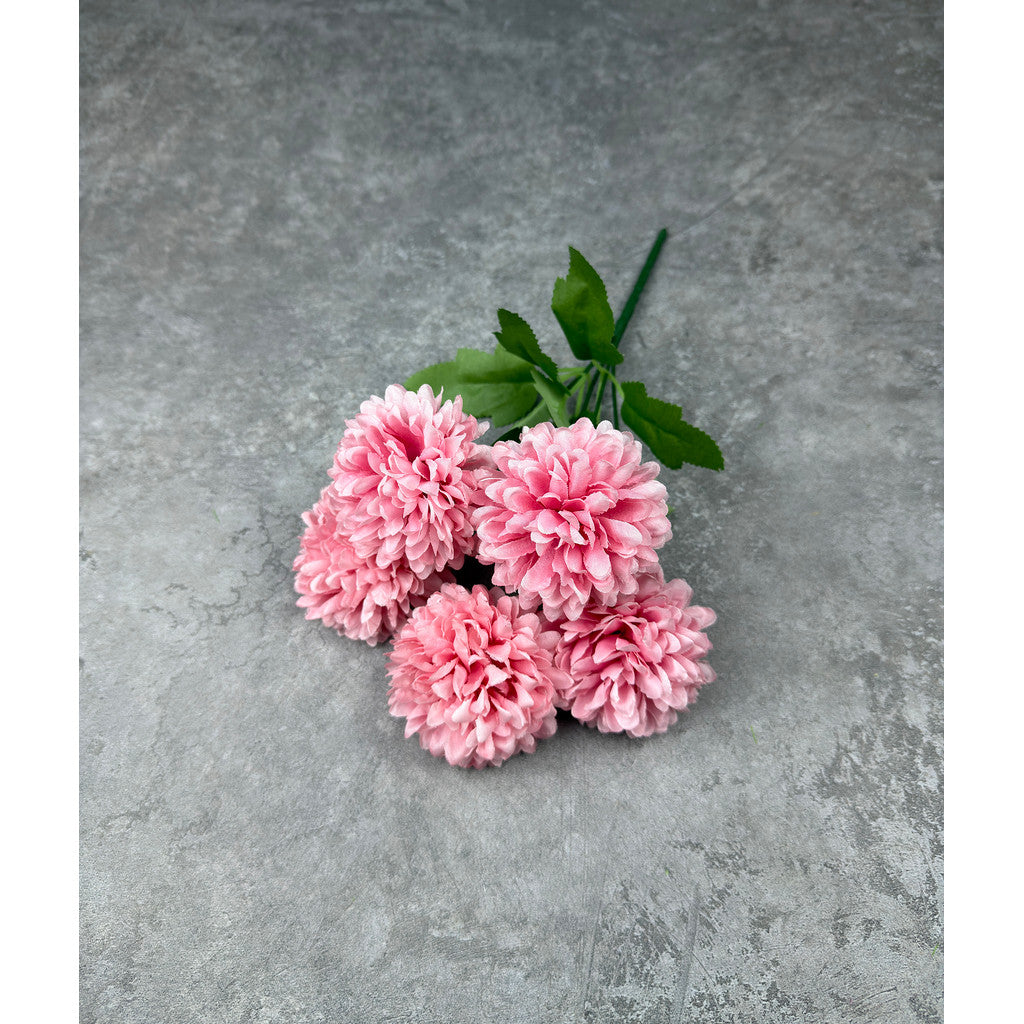 Bouquet bunga P131 QQ (x5) BOLA POMPOM KRISAN Artifisial Dekorasi Tanaman