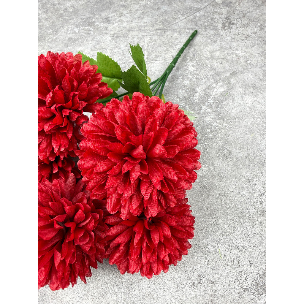 Bouquet bunga P131 QQ (x5) BOLA POMPOM KRISAN Artifisial Dekorasi Tanaman