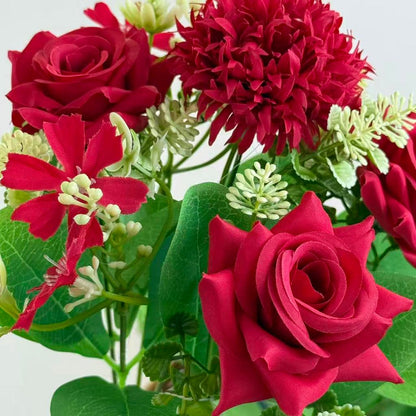 Bouquet bunga BKT 1044 RAZU (x5) 5Cbg Bunga Mawar Artifisial Dekorasi Hiasan Seserahan Buket Palsu