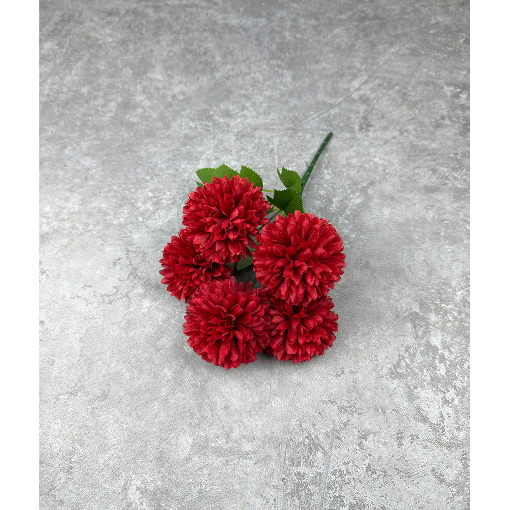 Bouquet bunga P131 QQ (x5) BOLA POMPOM KRISAN Artifisial Dekorasi Tanaman