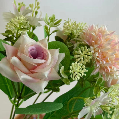 Bouquet bunga BKT 1044 RAZU (x5) 5Cbg Bunga Mawar Artifisial Dekorasi Hiasan Seserahan Buket Palsu